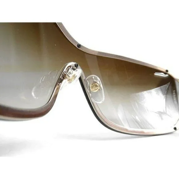 NEW CHANEL CC Logo Vintage Shield Gradient Frameless Sunglasses Camellia - Picture 7 of 10